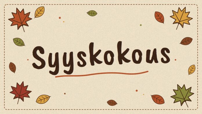 Syyskokous 3.11. klo 18